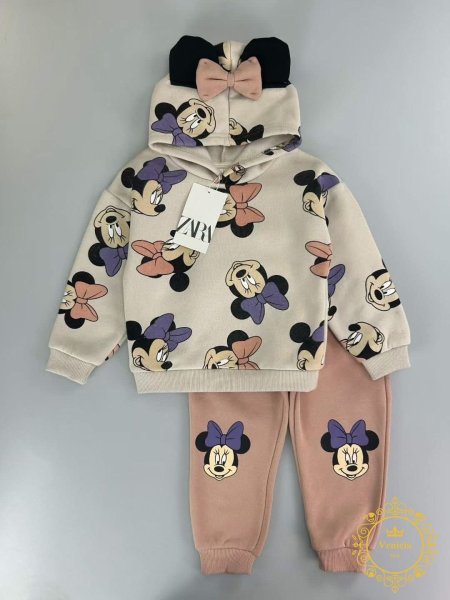 بدلة zara فوتر مصوف minnie mouse